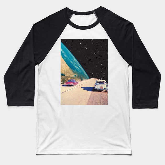 A Walk on Earth Baseball T-Shirt by linearcollages